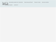 Tablet Screenshot of haarindewind.nl